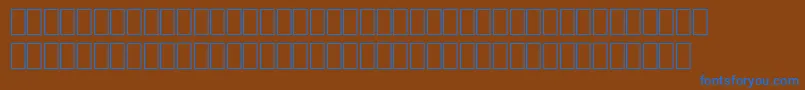Шрифт Wphv01na – синие шрифты на коричневом фоне