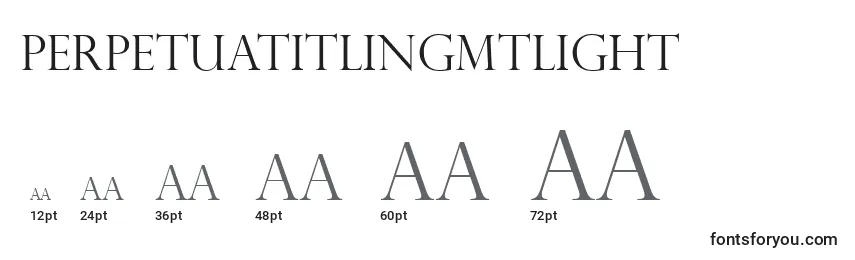 Размеры шрифта PerpetuaTitlingMtLight