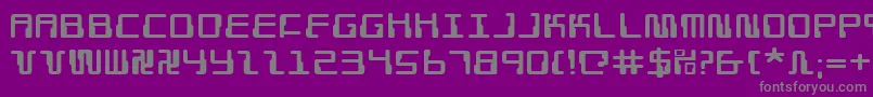 Czcionka Droidlovere – szare czcionki na fioletowym tle