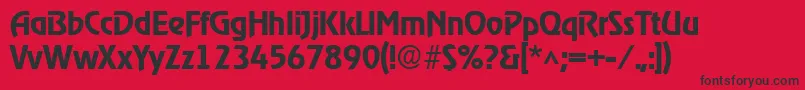 RevelmediumRegular Font – Black Fonts on Red Background