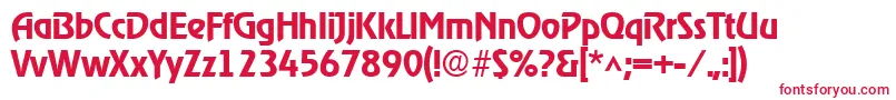 RevelmediumRegular Font – Red Fonts on White Background