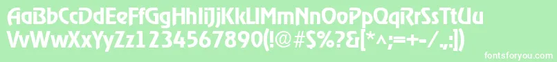 RevelmediumRegular Font – White Fonts on Green Background