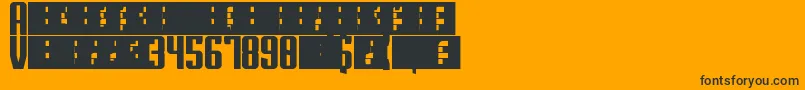 Saiba mais sobre a fonte Superguns Fonte Superguns – fontes pretas em um fundo laranja