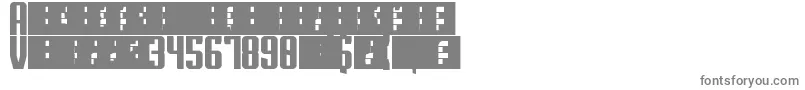Superguns-Schriftart – Graue Schriften