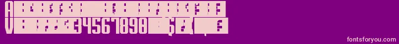 fuente Superguns – Fuentes Rosadas Sobre Fondo Morado