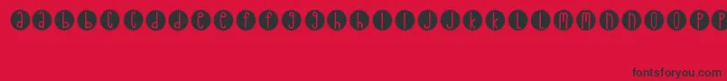 GratefulSound Font – Black Fonts on Red Background