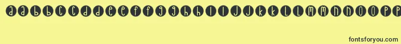 GratefulSound Font – Black Fonts on Yellow Background