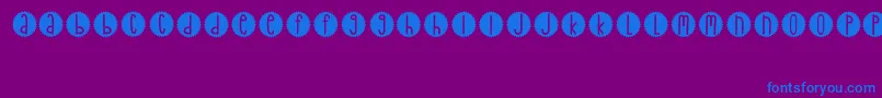 GratefulSound Font – Blue Fonts on Purple Background