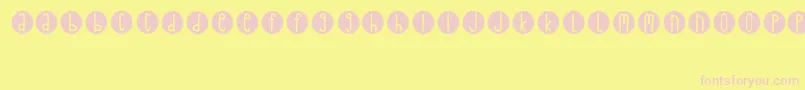 GratefulSound Font – Pink Fonts on Yellow Background