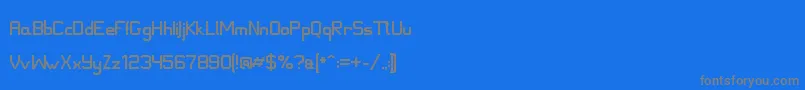 フォントJdIce – 青い背景に灰色の文字