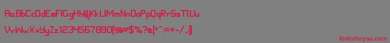 JdIce Font – Red Fonts on Gray Background