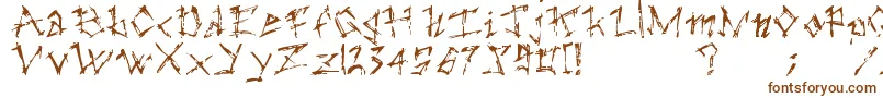 TheDarkAges-Schriftart – Braune Schriften