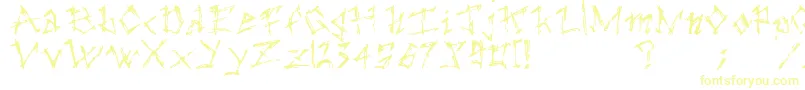 TheDarkAges-Schriftart – Gelbe Schriften