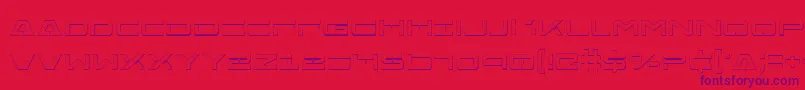 fuente Free Agent Bold 3D – Fuentes Moradas Sobre Fondo Rojo