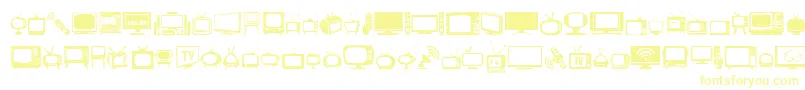 T.V. Font – Yellow Fonts