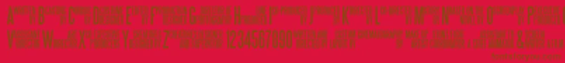 Steeltongs Font – Brown Fonts on Red Background