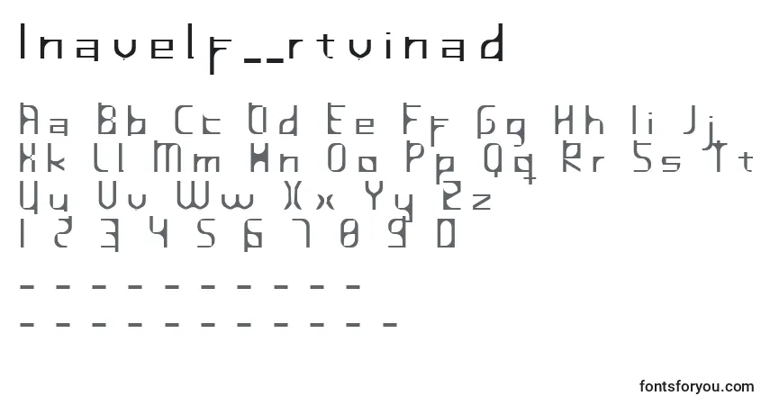Шрифт InavelfГ¶rtvinad – алфавит, цифры, специальные символы