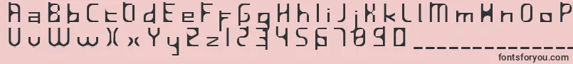 InavelfГ¶rtvinad Font – Black Fonts on Pink Background