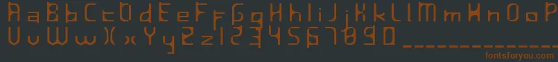 InavelfГ¶rtvinad Font – Brown Fonts on Black Background