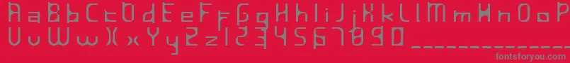 InavelfГ¶rtvinad Font – Gray Fonts on Red Background