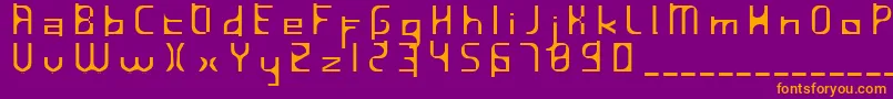 InavelfГ¶rtvinad Font – Orange Fonts on Purple Background
