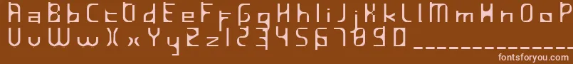 InavelfГ¶rtvinad Font – Pink Fonts on Brown Background
