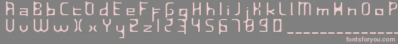 InavelfГ¶rtvinad Font – Pink Fonts on Gray Background