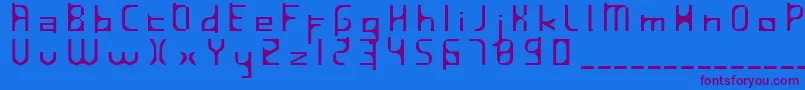 InavelfГ¶rtvinad Font – Purple Fonts on Blue Background
