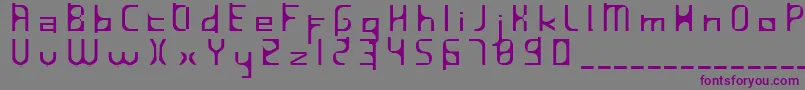 InavelfГ¶rtvinad Font – Purple Fonts on Gray Background