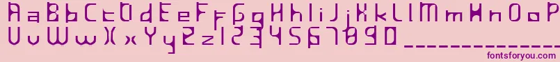 Шрифт InavelfГ¶rtvinad – фиолетовые шрифты на розовом фоне