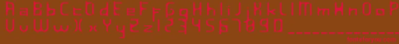 InavelfГ¶rtvinad Font – Red Fonts on Brown Background