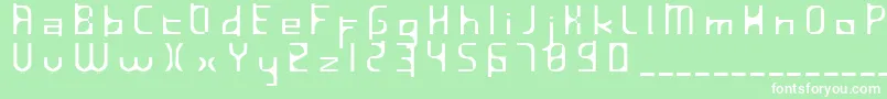 InavelfГ¶rtvinad Font – White Fonts on Green Background