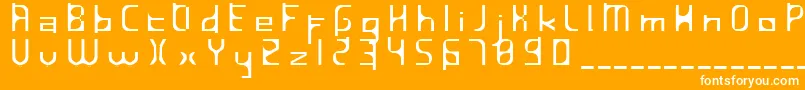InavelfГ¶rtvinad Font – White Fonts on Orange Background
