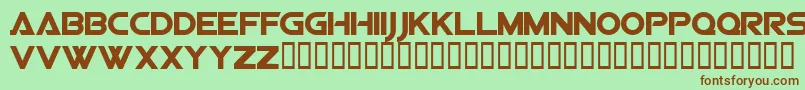 Vipessrg Font – Brown Fonts on Green Background