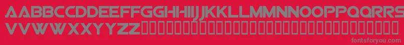 フォントVipessrg – 赤い背景に灰色の文字