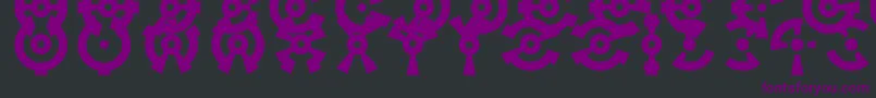 Anillo Font – Purple Fonts on Black Background