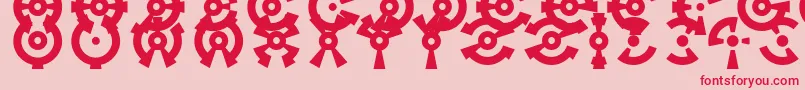 Anillo Font – Red Fonts on Pink Background