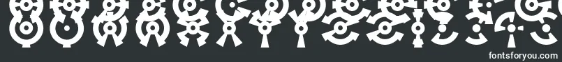 Шрифт Anillo – белые шрифты на чёрном фоне