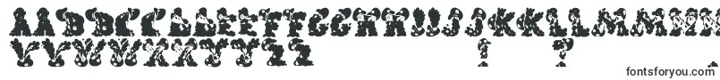 フォントCarolsRegular – インクで書かれたフォント