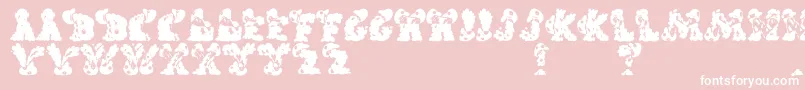 CarolsRegular Font – White Fonts on Pink Background