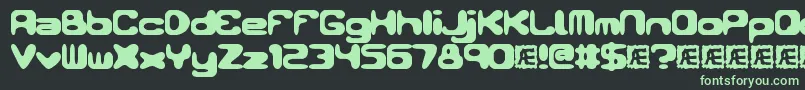 Conduit Font – Green Fonts on Black Background