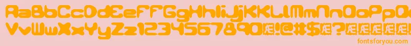 Conduit Font – Orange Fonts on Pink Background