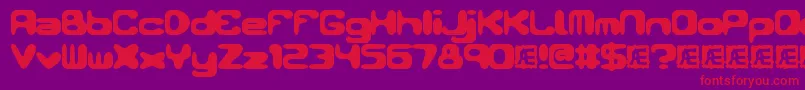 Conduit Font – Red Fonts on Purple Background