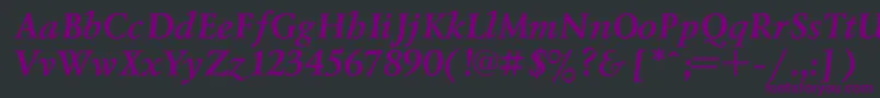 En savoir plus sur la police LazurskiBoldItalic Police LazurskiBoldItalic – polices violettes sur fond noir