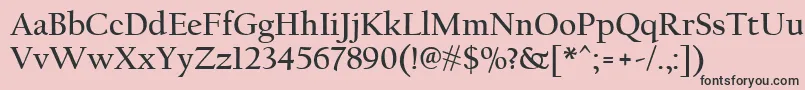 CalifornianFbРџРѕР»СѓР¶РёСЂРЅС‹Р№ Font – Black Fonts on Pink Background