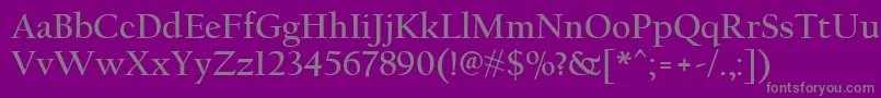 CalifornianFbРџРѕР»СѓР¶РёСЂРЅС‹Р№ Font – Gray Fonts on Purple Background