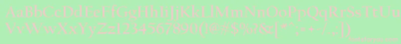 CalifornianFbРџРѕР»СѓР¶РёСЂРЅС‹Р№ Font – Pink Fonts on Green Background