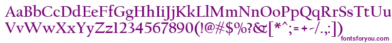 CalifornianFbРџРѕР»СѓР¶РёСЂРЅС‹Р№ Font – Purple Fonts on White Background