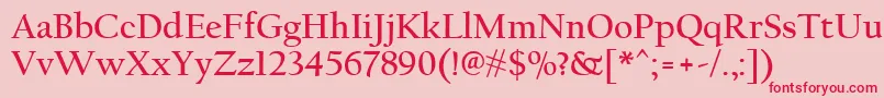 CalifornianFbРџРѕР»СѓР¶РёСЂРЅС‹Р№ Font – Red Fonts on Pink Background