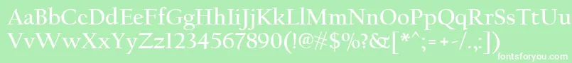 CalifornianFbРџРѕР»СѓР¶РёСЂРЅС‹Р№ Font – White Fonts on Green Background